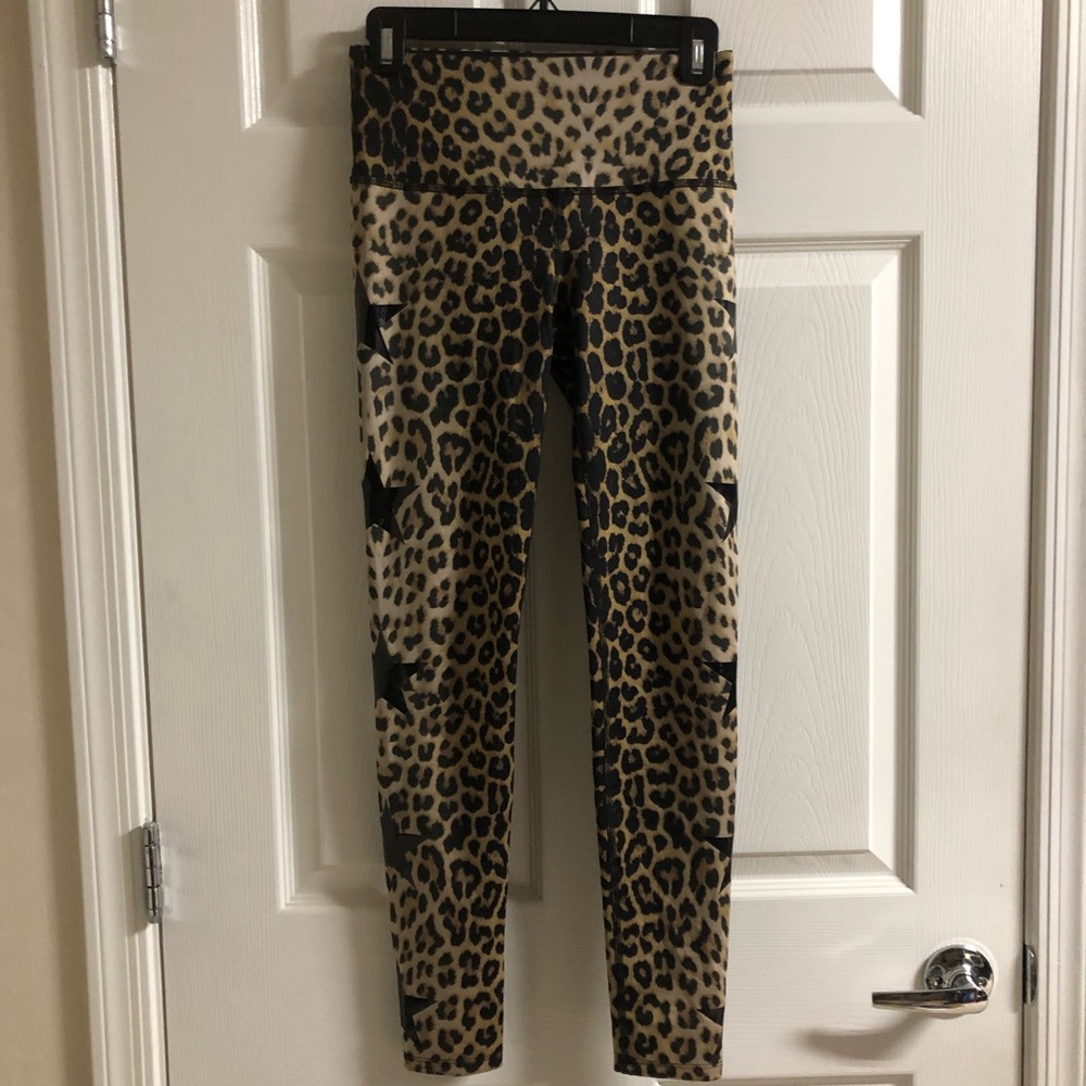 Noli Ace Leopard Leggings Size Small - Picture 2 of 4